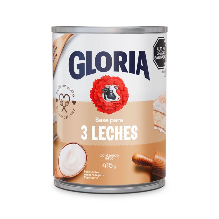 Base Repostera para 3 Leches Gloria Lata 415g