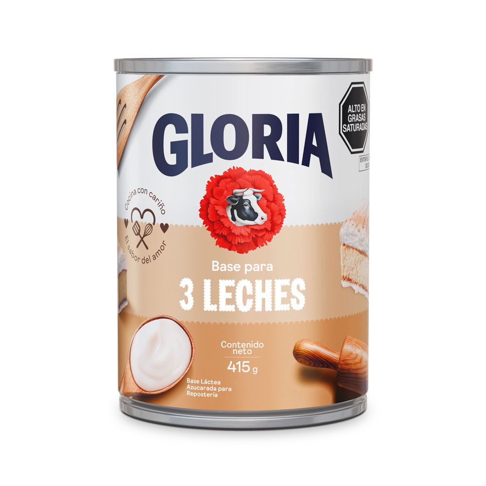 Base Repostera para 3 Leches Gloria Lata 415g