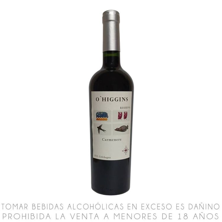 Vino Tinto Carmenere O'Higgins Reserva Botella 750ml