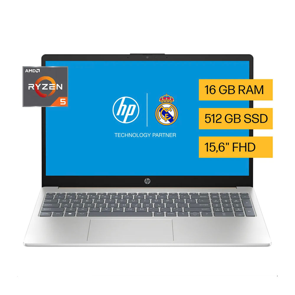 Laptop HP R5 7520U 16GB 512GB 15.6" Win 11 Color Dorado Cálido