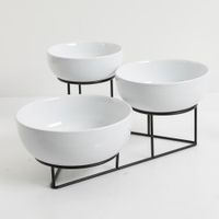Fuente de Servir Gibson de 3 Niveles Plato Circular