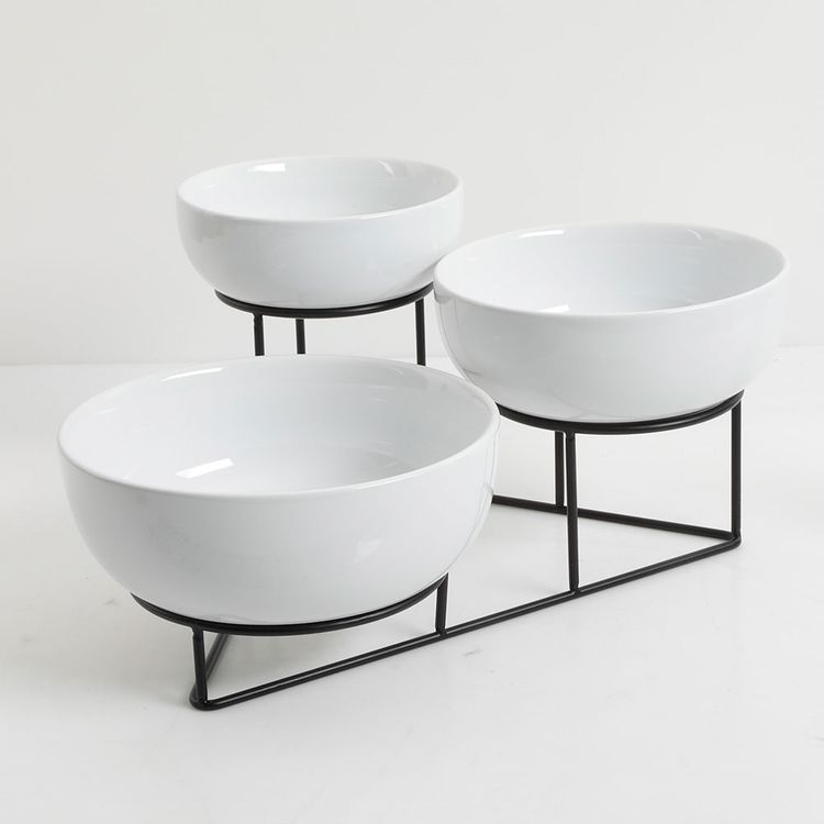 Fuente de Servir Gibson de 3 Niveles Plato Circular