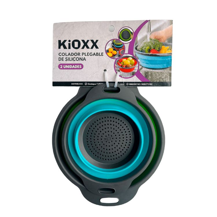 Set 2 Coladores Kioxx Colapsables Silicona