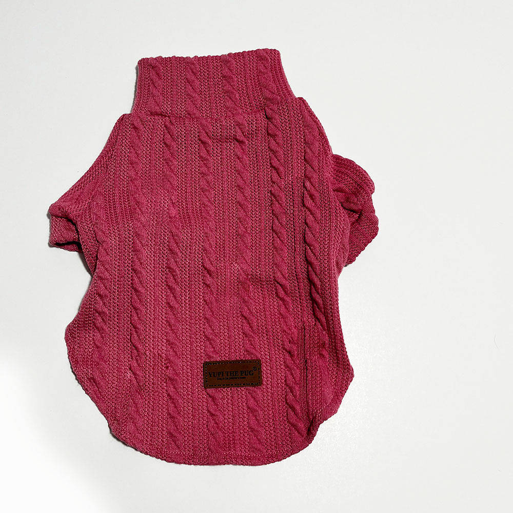 Ropa Yupi The Pug Chompa Rosa Talla 5