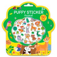 Stickers Avenir Puffy Modelo Animales 50 Piezas