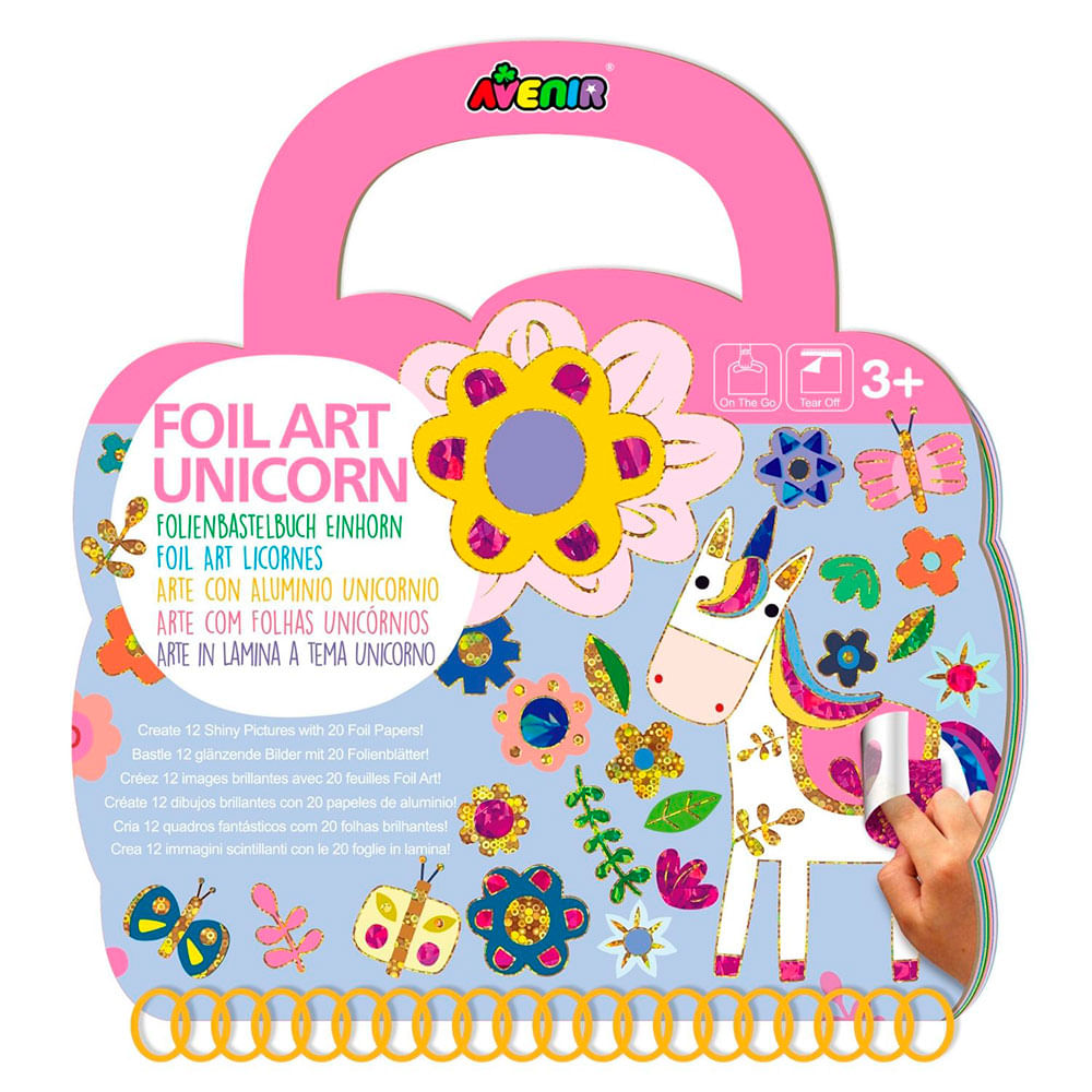 Set de Arte en Papel Avenir Aluminio Unicornio