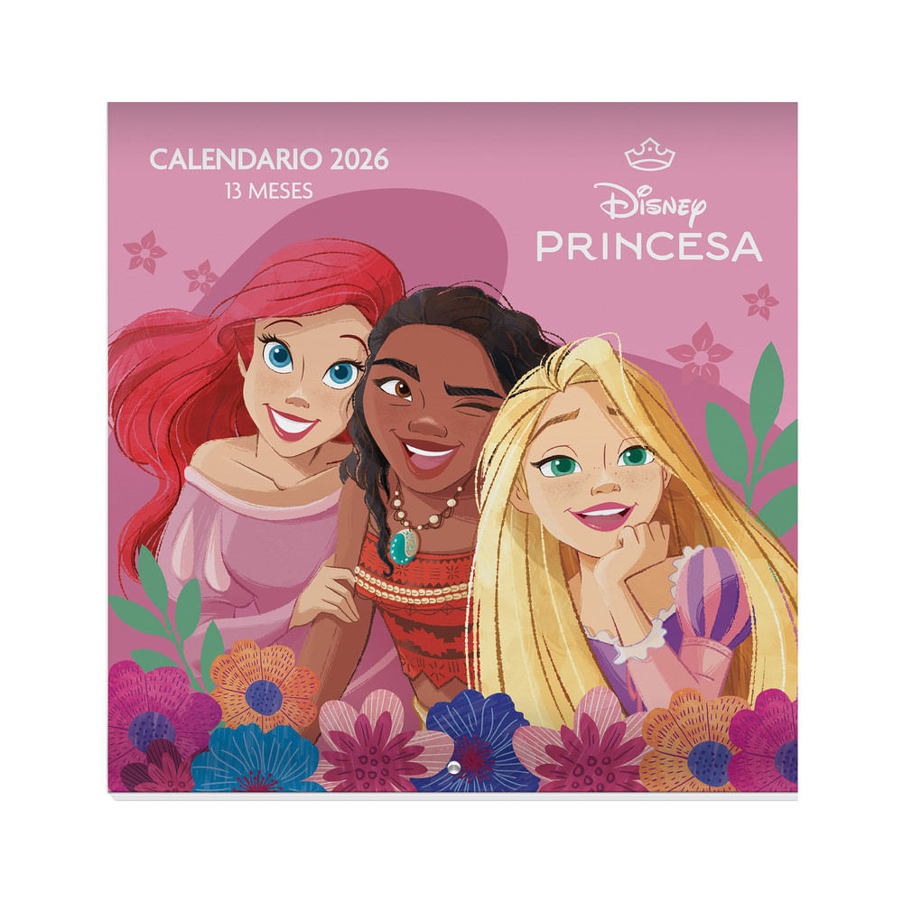 Calendario 2026 Dgnottas Princesas Pared