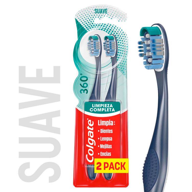 Cepillo de Dientes Colgate 360° Suave 2un