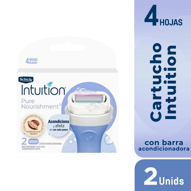 Repuestos para Máquina de Afeitar Schick Intuition Pure Nourishment 2un