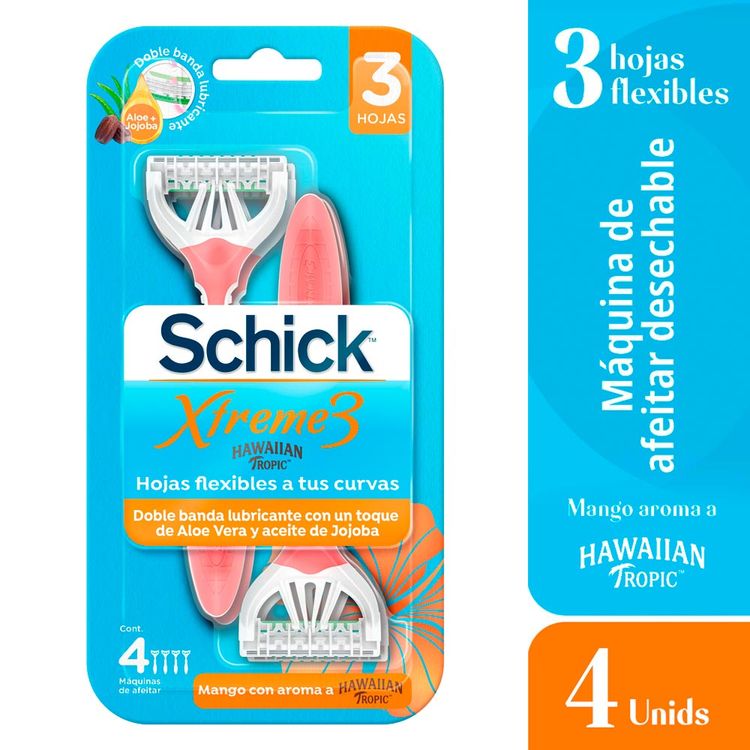 Máquina de Afeitar Desechable Schick Xtreme 3 4un