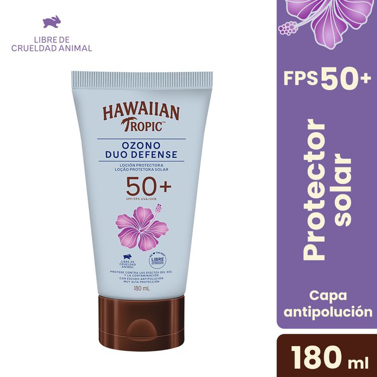 Protector Solar Hawaiian Tropic Ozono Duo Defense FPS50+ 180ml