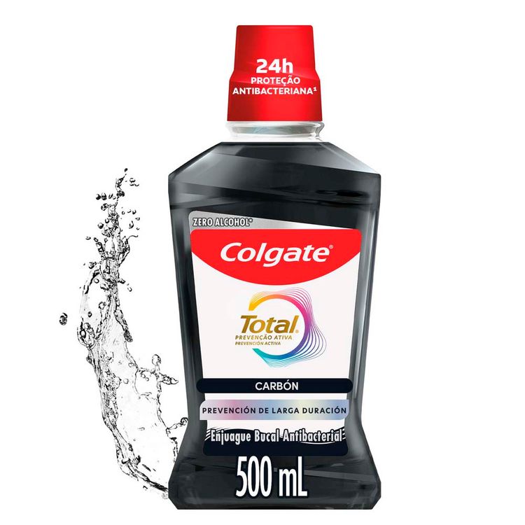Enjuague Bucal Colgate Total Prevención Activa Carbón 500ml