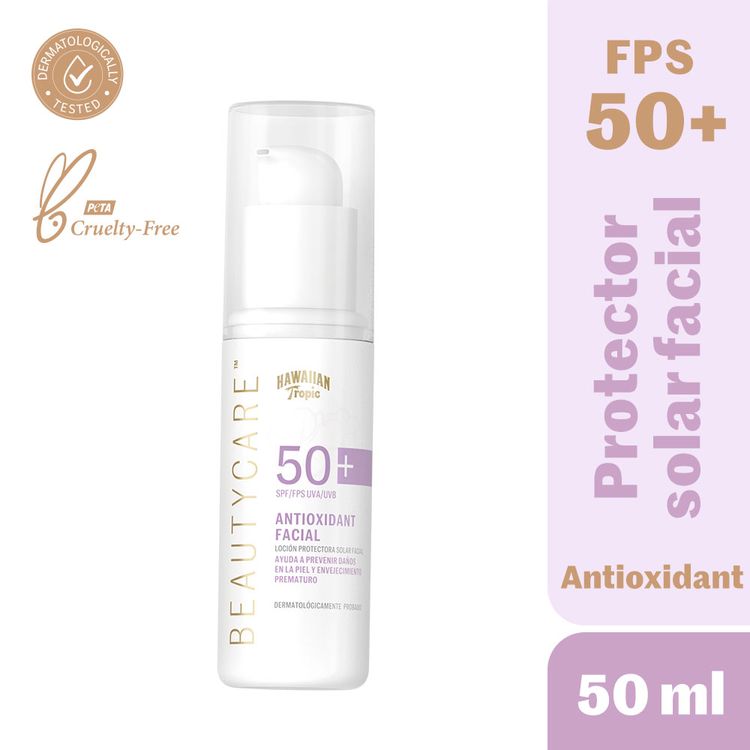 Protector Solar Facial Hawaiian Tropic Beauty Care Antioxidante 50ml