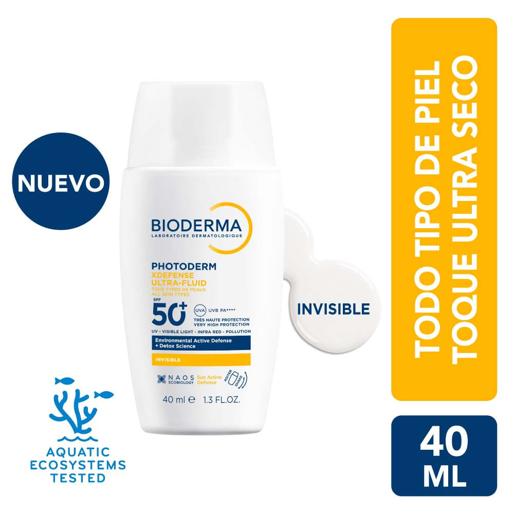 Protector Solar Photoderm XDefense Ultra Fluid Invisible 40ml