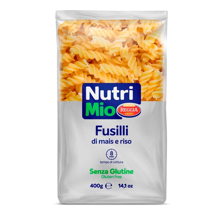 Fusilli Rigate Sin Gluten Nutri Mio Reggia 400g