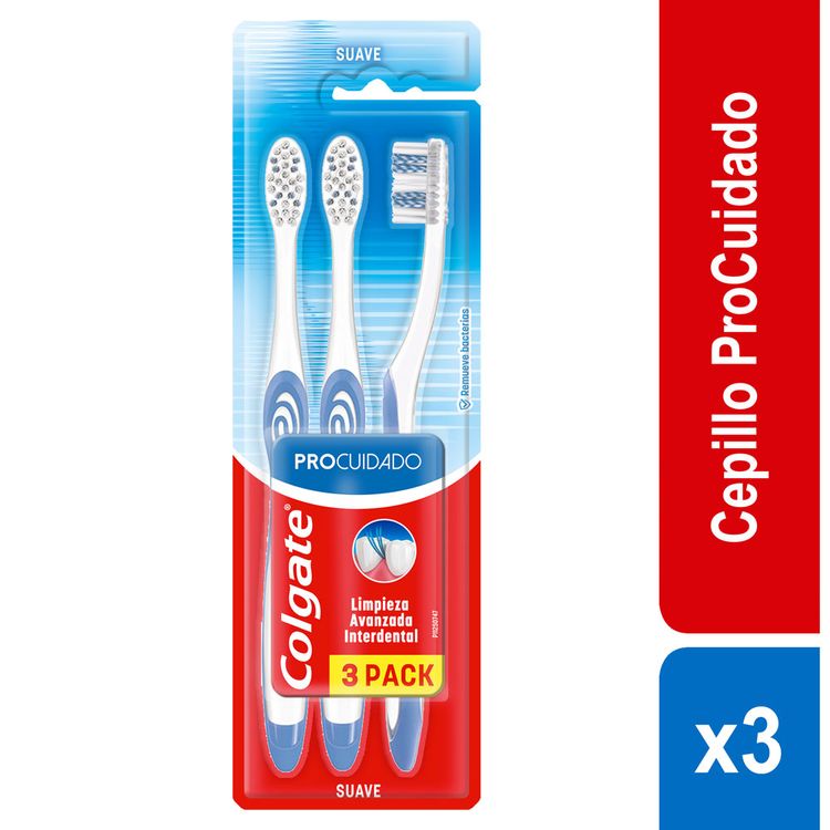 Cepillo de Dientes Colgate Pro Cuidado 3un