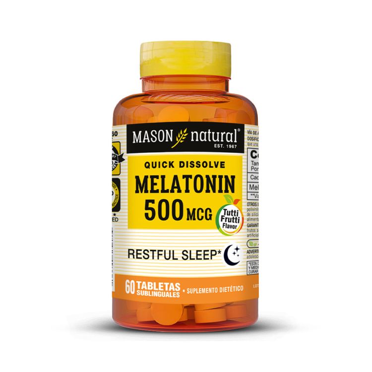 Melatonin 500Mcg Mason Natural 60Tab Melatonin 500Mcg Mason Natural 60Tab