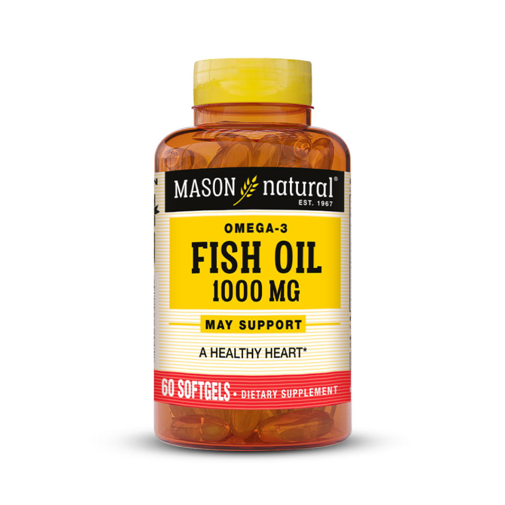 Omega3 Fish Oil 1000Mg Mason Natural 60 Cápsulas