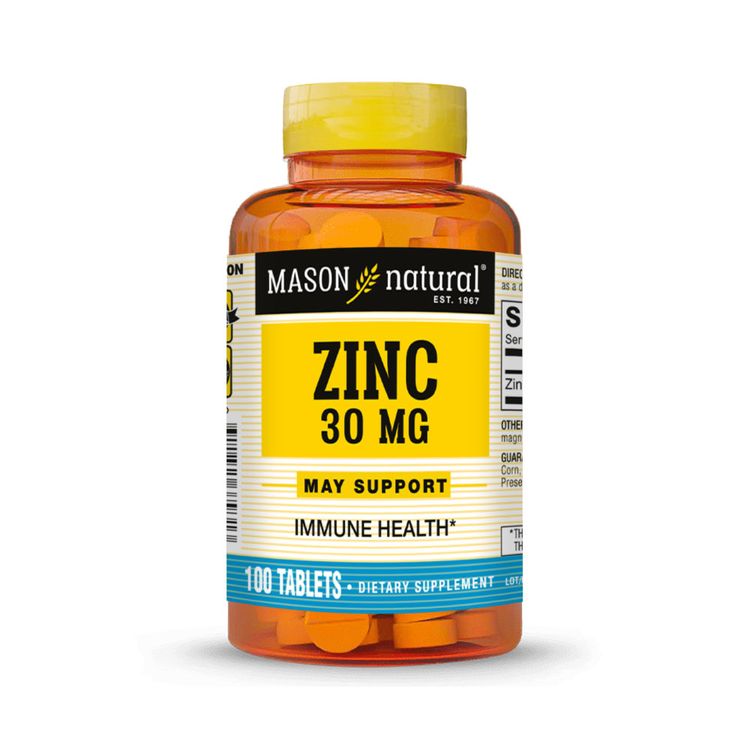 Zinc 30Mg Mason Natural 100Tab Zinc 30Mg Mason Natural 100Tab
