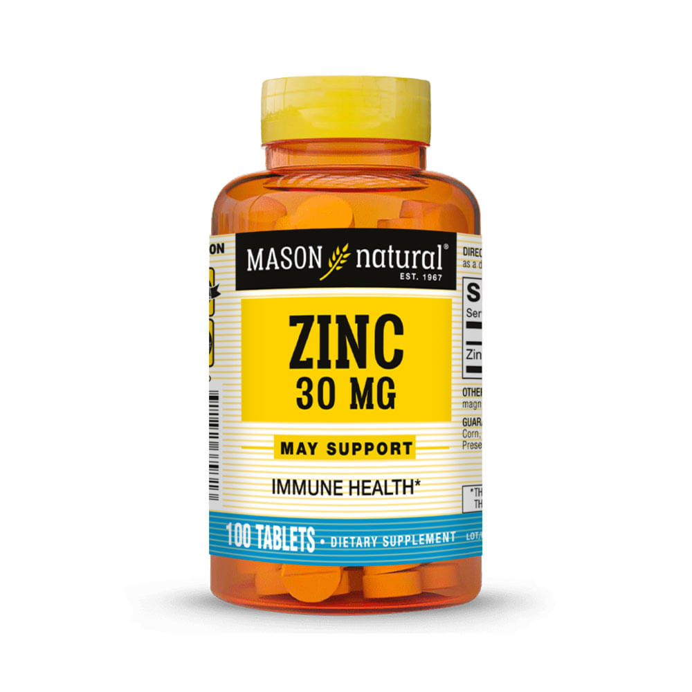 Zinc 30Mg Mason Natural 100Tab