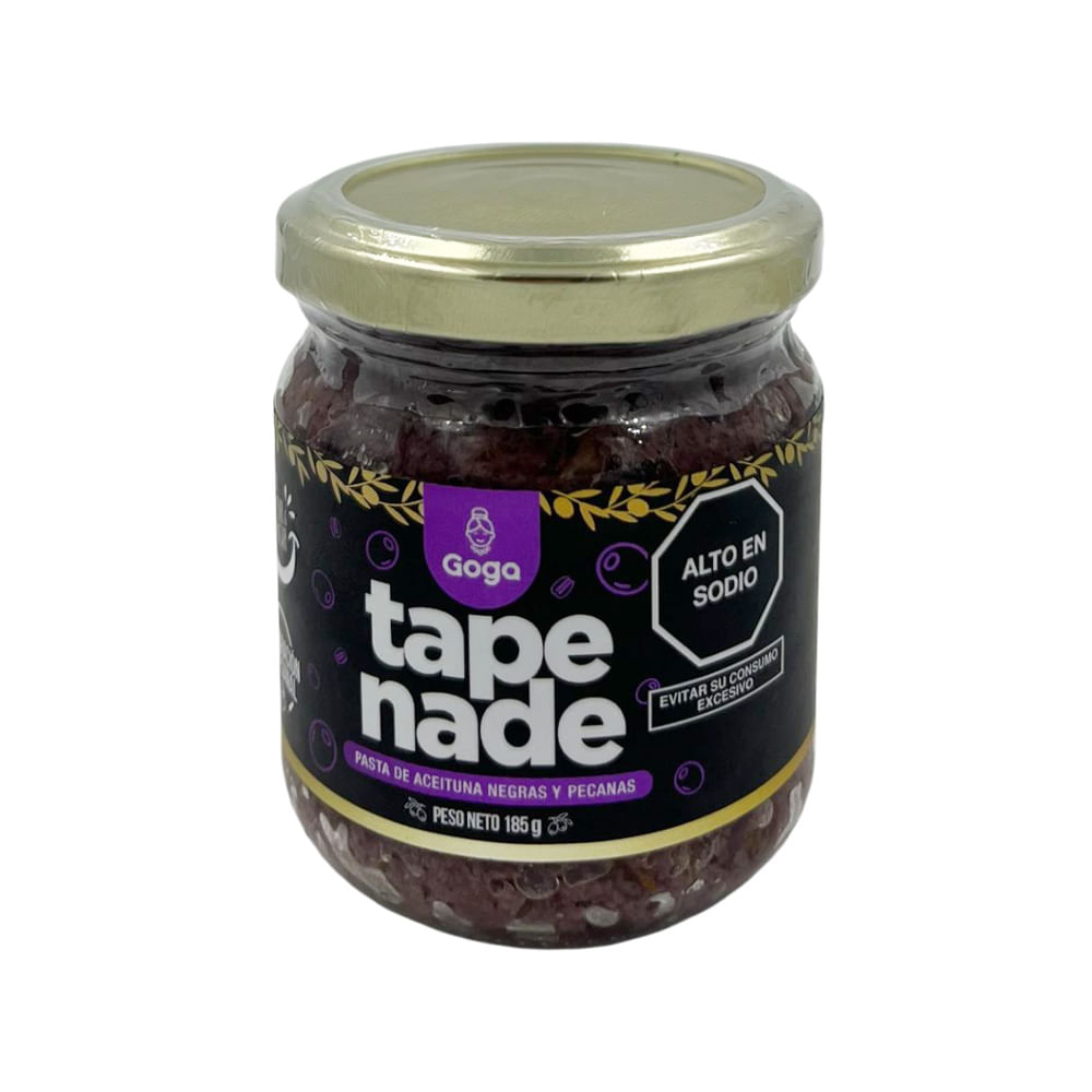 Tapenade de Aceitunas Negras y Pecanas Goga 185g
