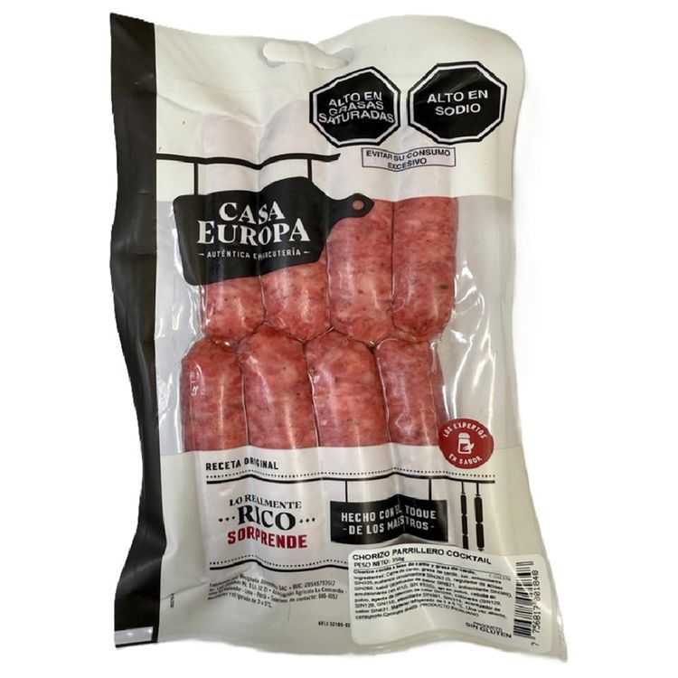 Chorizo Parrillero Cocktail Casa Europa 350g