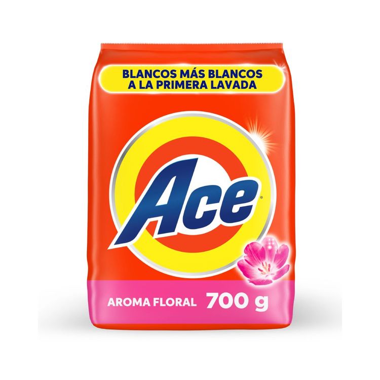 Detergente en Polvo Ace Limpieza Floral  700g