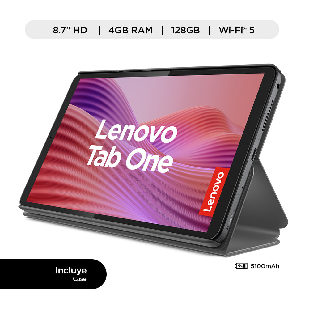 Tablet Lenovo Tab One MediaTek Helio G85 4GB RAM 128 GB 8.7" HD