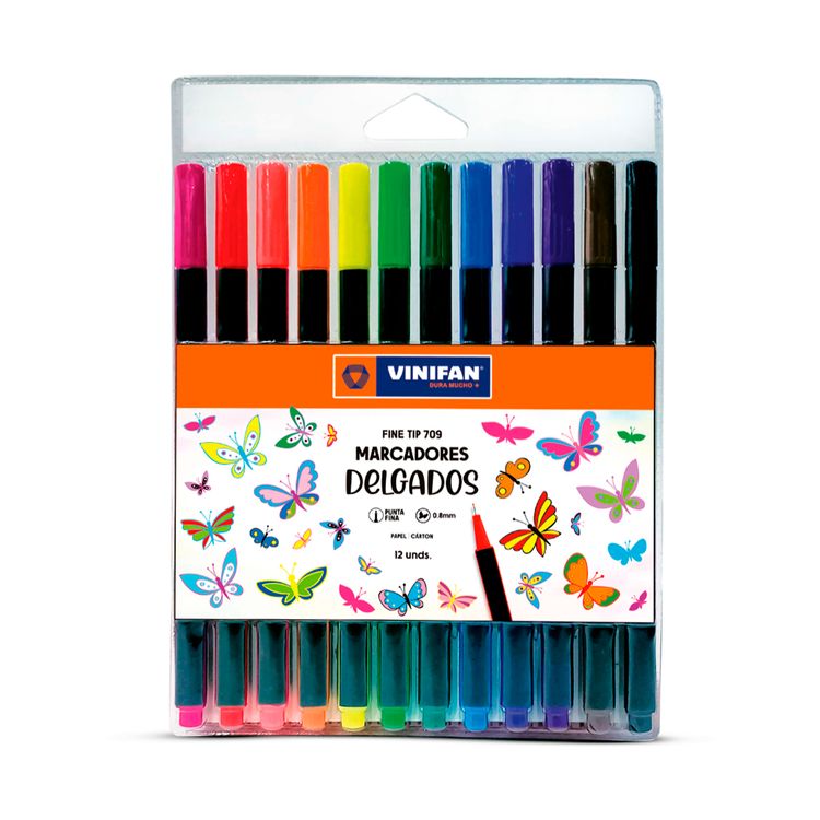 Marcadores Vinifan Punta Fina Finetip 709 x12