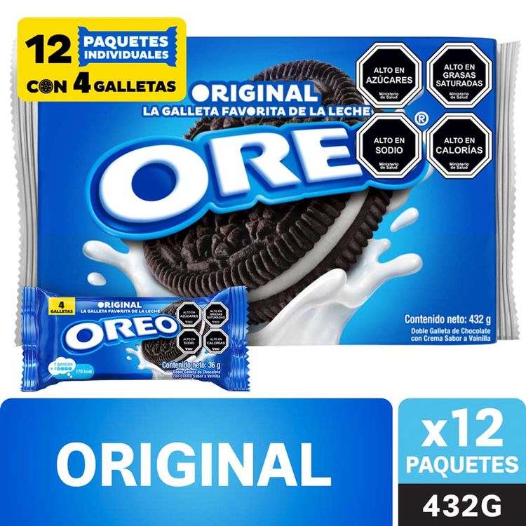 Twelvepack Galletas Rellenas Oreo Original 36g