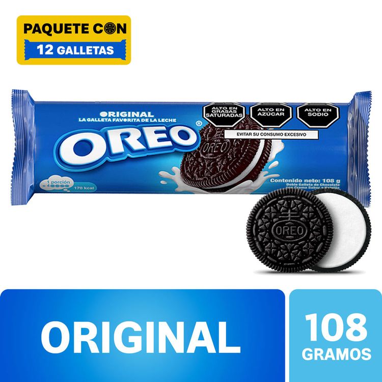 Galletas con Crema Oreo Original 108g