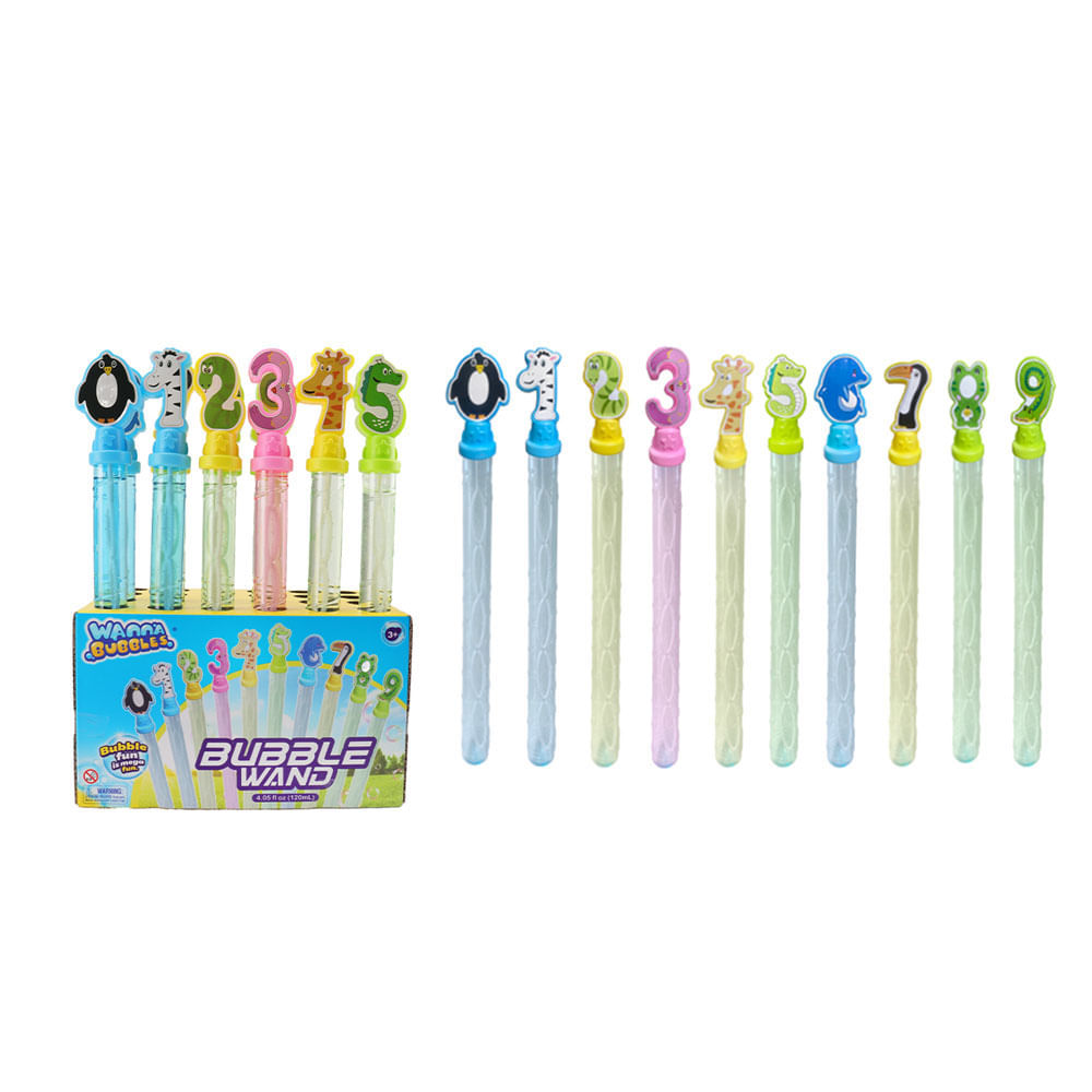 Varita de Burbujas con Números 120ml 1un