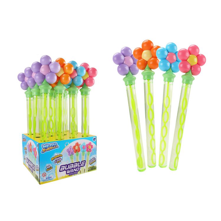 Varita de Burbujas con Flor 120ml 12un