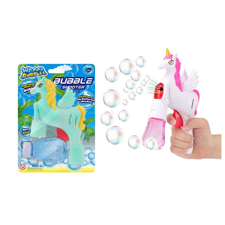 Lanzador de Burbujas Unicornio con 150ml de Solución de Burbujas
