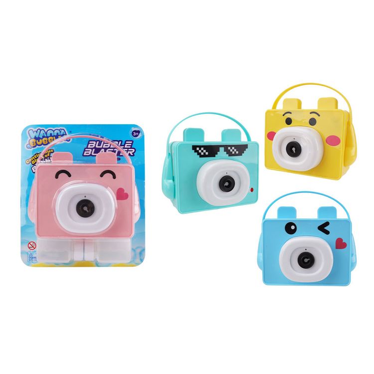 Máquina de Burbujas Cámara con Luz y Música 230ml de Solución de Burbujas