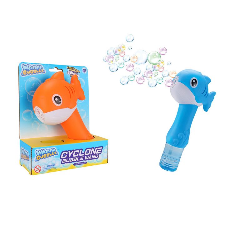 Varita de Burbujas delfín con 60ml de Solución de Burbujas