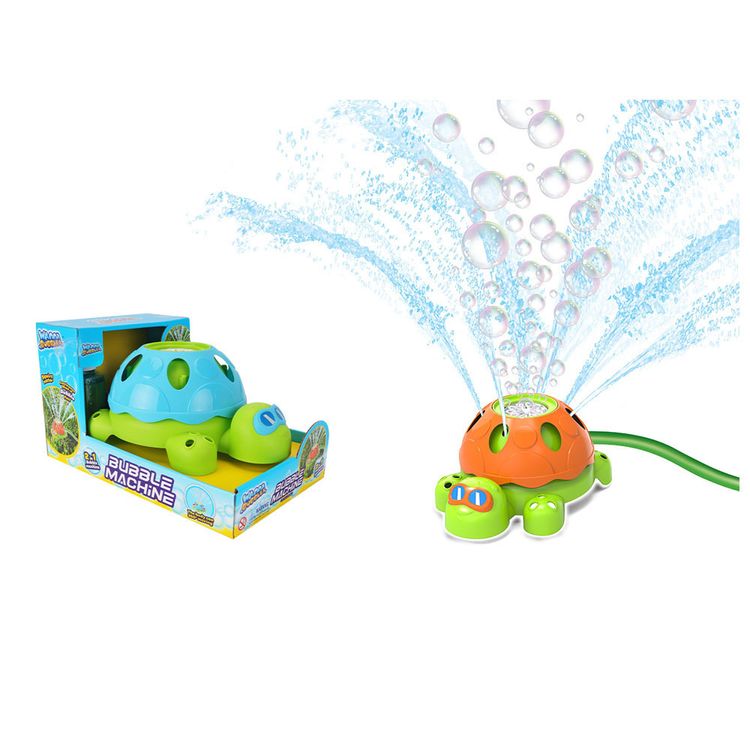 Soplador de Burbujas y Aspersor Tortuga 150ml de Solución de Burbujas