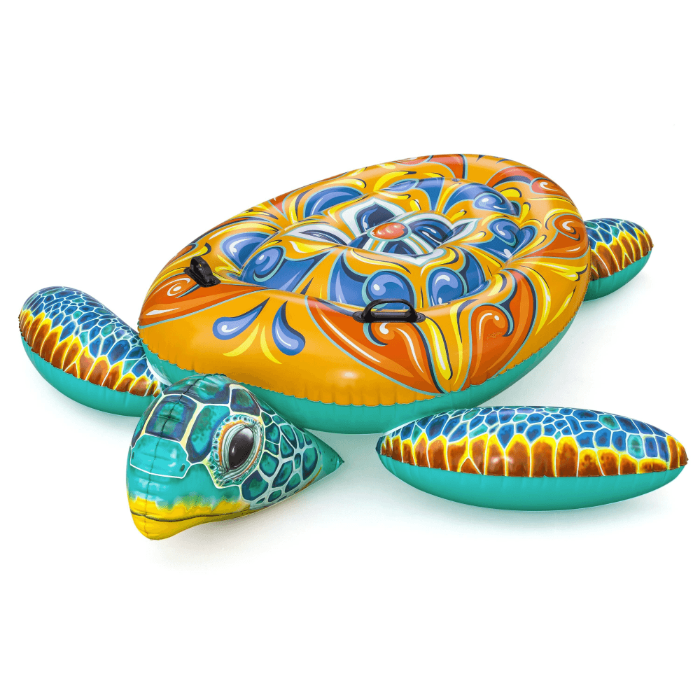 Flotador infantil con ruedas para piscina Bestway Mediterranean Turtle