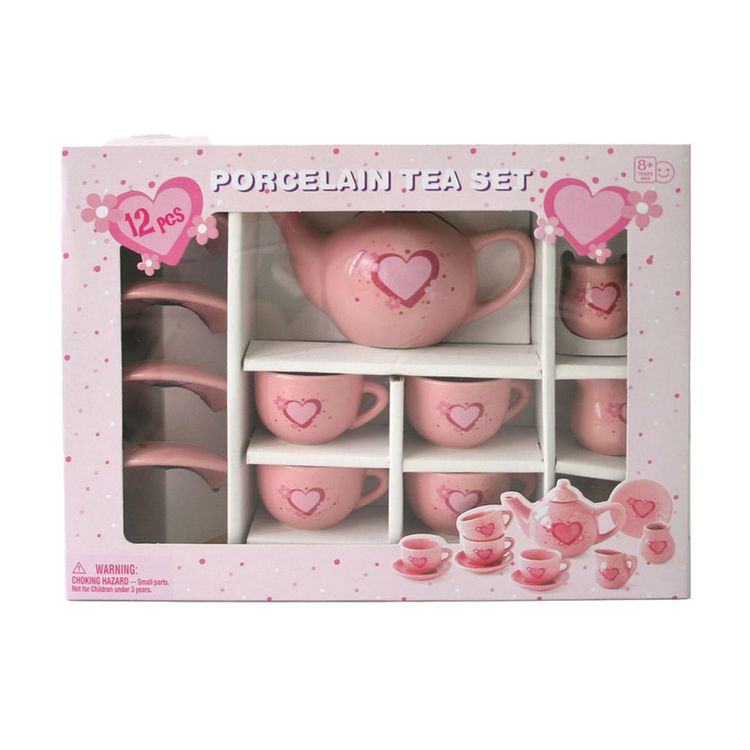 Set de Té Rosado 12 Piezzas