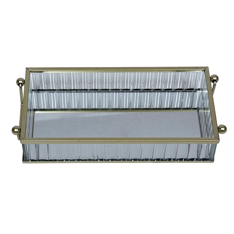 Bandeja Decorativa Krea Vidrio Sahara