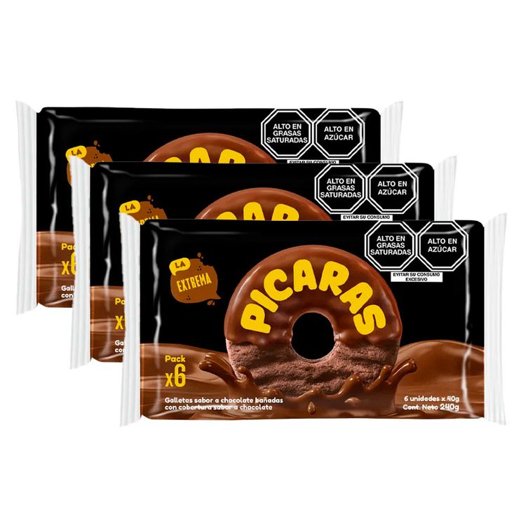 Sixpack x3 Galleta Pícaras La Extrema 40g