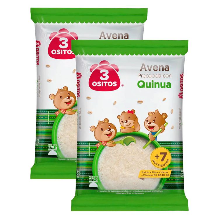 Twopack Quinua Avena 3 Ositos 270g