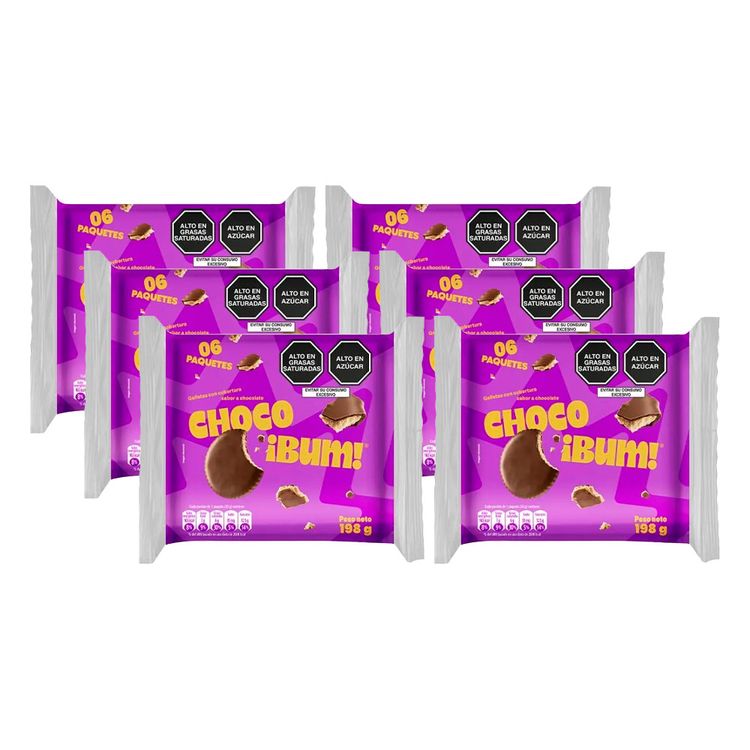 Sixpack Galleta Victoria Choco Bum 6un