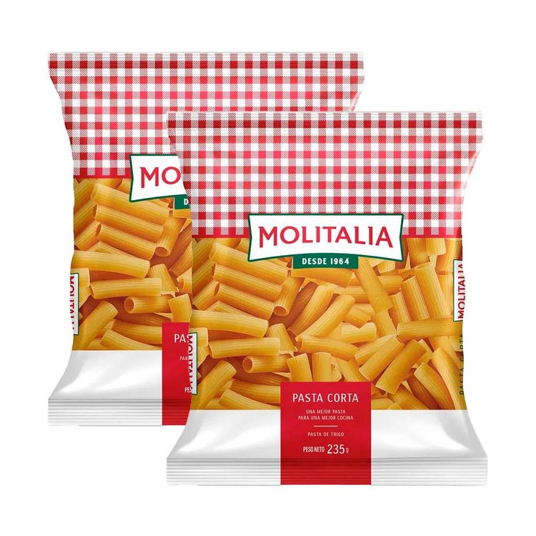 Twopack Pastina Rigatoni Molitalia 235g