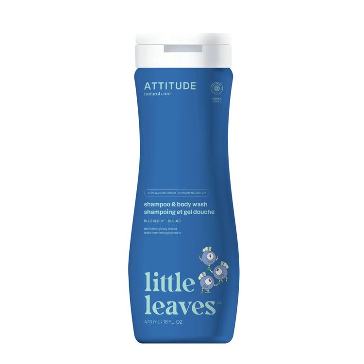 Shampoo Body Wash Attitude Litlle Leaves Arándanos 473ml