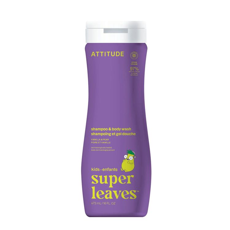 Shampoo Body Wash Attitude Litlle Leaves Vainilla y Pera 473ml