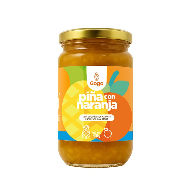 Mermelada de Piña con Naranja con Stevia Goga 300g