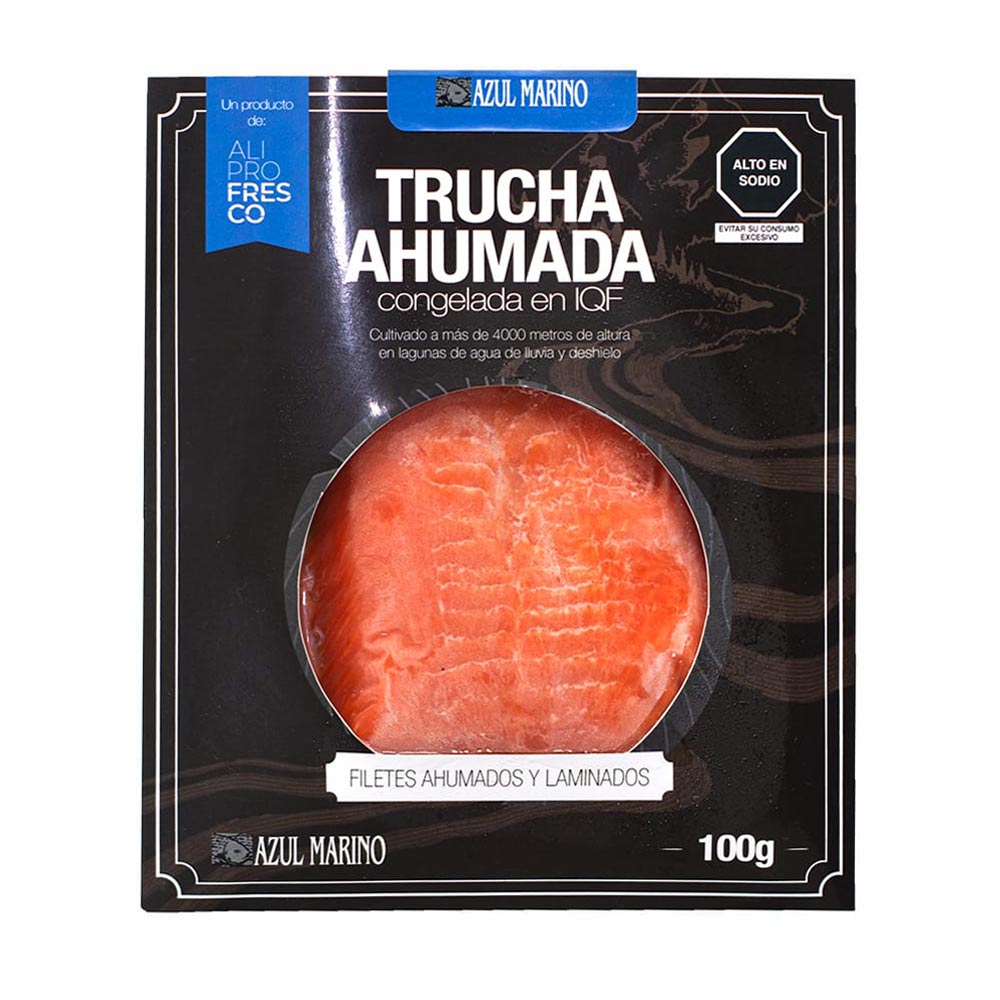 Filetes de Trucha Ahumada Azul Marino 100g