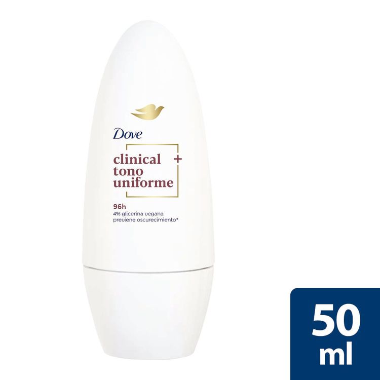 Antitranspirante Roll On Dove Clinical Tono Uniforme 50ml