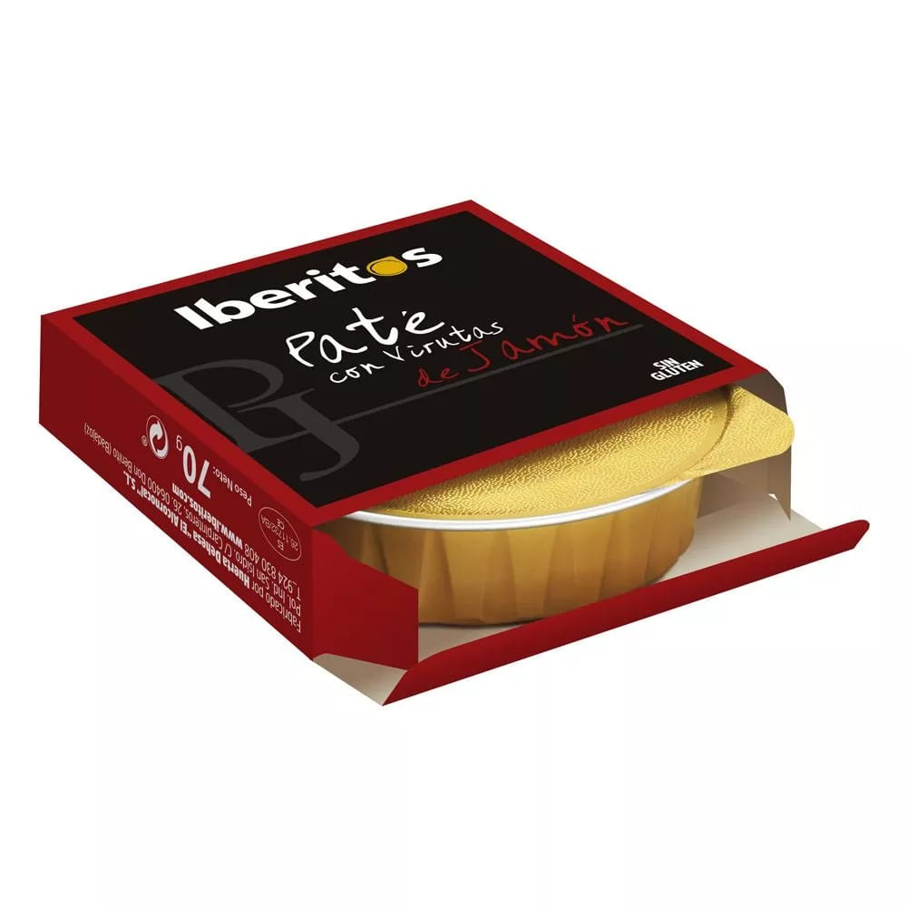 Paté con Virutas de Jamón Iberitos 70g